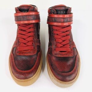 Hogan Rebel Textured Marron High Top Sneakers
